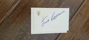 JACK LEMMON FIRMADA AUTOMÁTICA TARJETA GUCCI PAREJA EXTRAÑA SALVA AL TIGRE OSCAR MEJOR ACTOR - Imagen 1 de 1