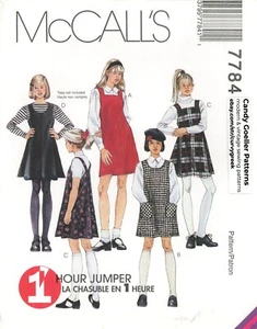 McCall's 7784 One-Hour A-Line Jumpers w Square or Scoop Neck Sz 7-10 UNCUT - Picture 1 of 5
