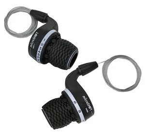 MICROSHIFT MS25-7 Mountain Bike Bicycle Twist Shifters For Shimano 3x7 Speed - Picture 1 of 3
