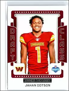 Jahan Dotson 2022 Panini Rookies & Stars Draft Class #DC-8 Washington Commanders - Foto 1 di 2