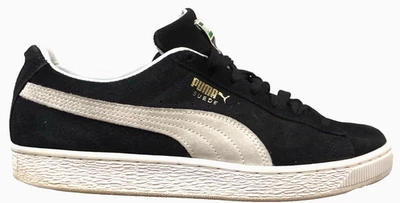 彪马麂皮绒经典 XXI 系带男式黑色运动鞋休闲鞋 8.5 码 — 第 1/4 张图片