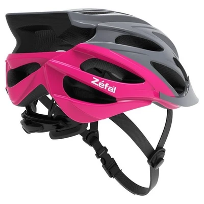 Casco de bicicleta para mujer Pro gris rosa (ajuste universal, 24 ventilaciones grandes) - Zefal Foto 1 de 4