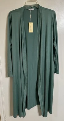Ekouaer Women’s Belted Robe Green Medium NWT - Image 1 of 3