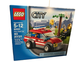 LEGO City Fire Chief Car (60001) 80 Pieces Fire Chief & Cat Owner