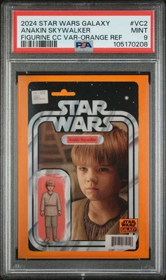 2024 Star Wars Galaxy - Anakin Skywalker - Cubierta de cómic naranja SSP/25 - PSA -/25 Foto 1 de 2