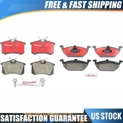 Juego de 8 pastillas de freno de disco delanteras traseras Brembo para Volkswagen Beetle 1998 Foto 1 de 4