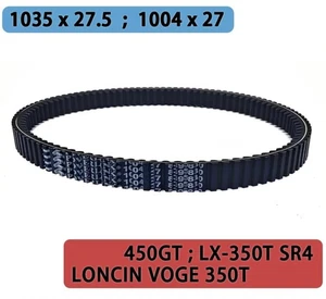 1035x27,5 Motorrad Antriebsriemen Für BMW450GT LONCIN VOGE 350T LX350T SR4 - Picture 1 of 9