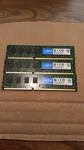 Crutial 12GB (3X4GB) DDR3-1600 RAM - Picture 1 of 3
