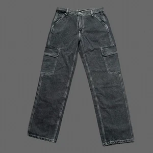 Levi's Silvertab Loose Cargo Denim Jeans Faded Black Irreregular Size 30x32 NWT - Picture 1 of 9