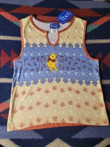 Canotta vintage Winnie The Pooh donna grande nuova con etichetta Jerry Leigh Disney - Foto 1 di 7