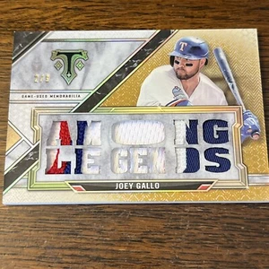 2021 Topps Triple Threads - Triple Threads Relics Gold #TTR-JG1 Joey Gallo /9... - Foto 1 di 3