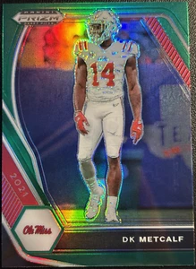 2021 Panini Prizm Draft Picks GREEN DK Metcalf #57 Old Miss Card! - Bild 1 von 2