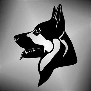 Prespatiato Aufkleber Deutscher Schäferhund Dog Pre-Spaced Sticker Car Decal aufkleber - Bild 1 von 1