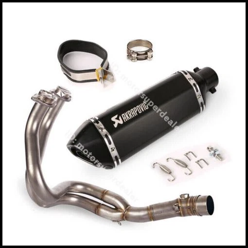 For Kawasaki Ninja 650 2012-2022 Z650RS Exhaust Tips Black Header Pipe System - Image 1 of 4