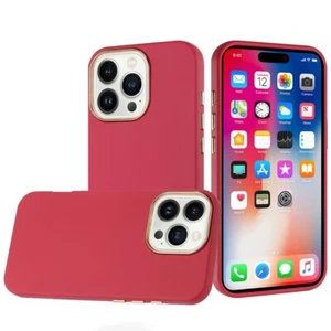 Custodia per iPhone 16 Pro 6,3 pollici premium morbida pulsanti cromati + vetro temperato - Foto 1 di 30