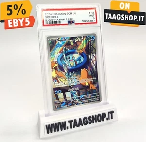 POKEMON SQUIRTLE 148/142 PSA 9 ENG ILLUSTRATION RARE SCR MINT AR STELLAR CROWN - Foto 1 di 6