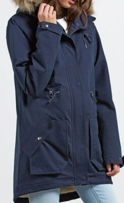 VOLCOM Woman Less is more Parka SNV Winter blau navy NEW NEUWARE PORTOFREI !! - Bild 1 von 2