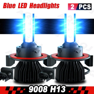 For Nissan Sentra 2004-2012 2pcs 8000K LED Headlights High & Low Light Bulbs Foto 1 de 4