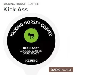 🆕☕ Kicking Horse Coffee Kick Ass Dark Roast Kaffee Keurig K-Tassen - Bild 1 von 1