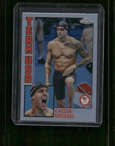 2024 Topps Chrome Olympic #84T-3 Caleb Dressel Refractor - Bild 1 von 2