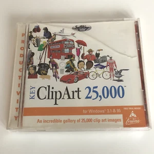 Softkey Key Clip Art 25,000 for Windows 3.1/95/98 PC CD-Rom - Picture 1 of 4