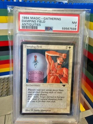 PSA 7 Damping Field MTG 1994 Antiquities NM - Image 1 of 2