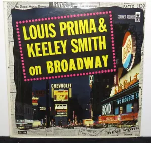 LOUIS PRIMA KEELY SMITH ON BROADWAY (VG+) CX-110 LP VINYL RECORD - Picture 1 of 6