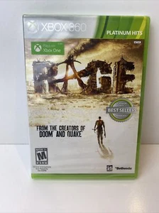Rage Xbox 360 Xbox One Platinum Hits - Videospiel - Brandneu Sealed - Bild 1 von 2