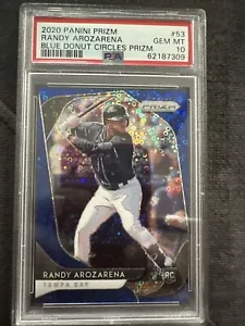 Panini Prizm Randy Arozarena 2020 novato Blue Donut Circles/199 PSA 10 - Imagen 1 de 2