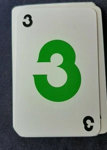 Skip Bo Family Uno 1989 repuesto juego de cartas número 3 tarjetas - Imagen 1 de 2