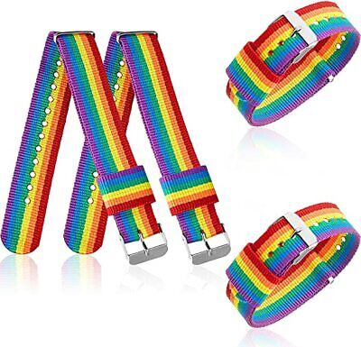 LGBT Pride Rainbow Handmade Braided Gay Adjustable Bangle Friendship Bracelets • 2.86€