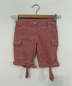 DOLCE & GABBANA Pantalone bambina rosso bianco quadri gingham Tg 2 Anni - Cotone - Picture 1 of 12