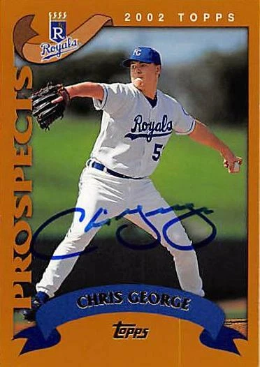Chris George autographed Baseball Card (Royals) 2002 Topps Prospects #308 - Image 1 of 1