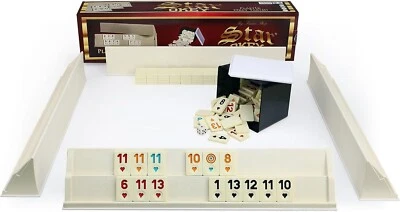 Star Plastic Rummy/ OKEY with Melamine Game Pieces Plastic Okey Set B-WARE - Image 1 of 4