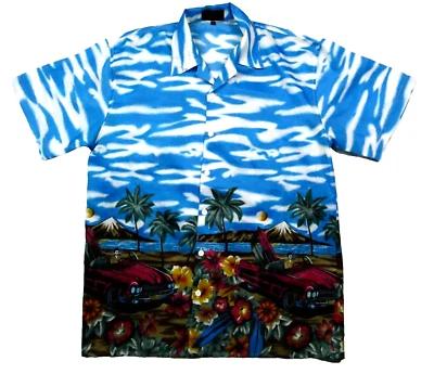 Винтажная гавайская рубашка Big Brother на пуговицах, размер средний (M), редкая - Изображение 1 из 4