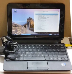 HP Compaq Mini CQ10 10.1” Intel Atom 1.6GHz RAM 2Gb SSD 256Gb Linux Power adapt - Picture 1 of 4