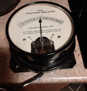 Vintage Tap Position Indicator Fuller Electric Ltd K.V. Figures Show Primary Vol - Picture 1 of 6