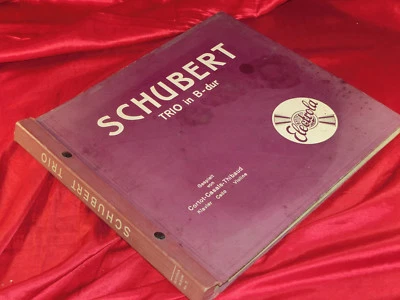 78rpm SCHUBERT TRIO IN B-DUR CORTOT CASALS THIBAUD ELECTROLA 4 Schellackplatten - Bild 1 von 4