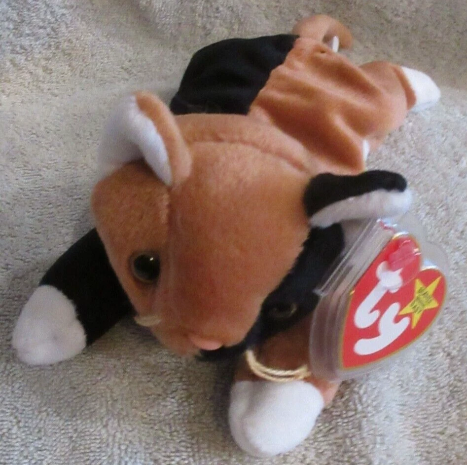 Ty Beanie Baby Chip the Cat DOB January 26, 1996 MWMT Free  Shipping - Image 1 of 1