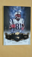 2008-UPPER DECK EXQUISITE COLLECTION-RANDY MOSS GOLD PARALLEL-/75-PATRIOTS