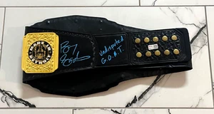 Barry Sanders Signed Lions WWE Full-Size Authentic Wrestling Belt Auto - Tristar - Picture 1 of 7