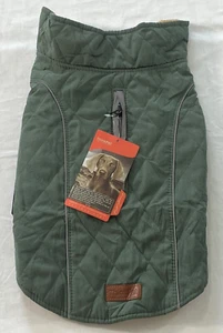 ThinkPet cold weather coat reversible size large green/beige water/wind proof - Picture 1 of 8