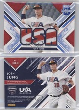 2019 Panini Elite Extra Edition USA National Team Materials Blue /5 Josh Jung