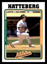 2005 Topps  #99 Scott Hatteberg Oakland Athletics