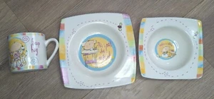 Born To Shop Johnson Bros Baby 3 Piece Ceramic Children's Dinner Breakfast Set - Picture 1 of 15