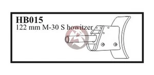 Pistola obús CMK 1/35 122 mm M-30S con manto para SU-122 modelo 1942 HB015 - Imagen 1 de 1