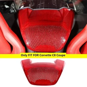 For Corvette C8 Coupe Z06 Z51 2020-2024 Dry Red Carbon Rear Speaker Cover Trim - Picture 1 of 12