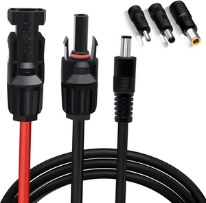 COMeap Solarpanel Adapter für Jackery, auf DC 5,5x2,1mm Verlängerung Strom schwarz  - Bild 1 von 7