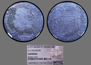 1783MO FF Mexico 8 Reales El Cazador Shipwreck Coin NGC Graded AMAZING #025 - Picture 1 of 3