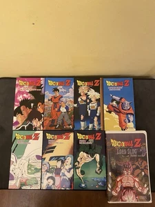 Dragon Ball Z VHS Tape Lot of 8 - Captain Ginyu, Frieza, Bardock, Trunks Vintage - Picture 1 of 6
